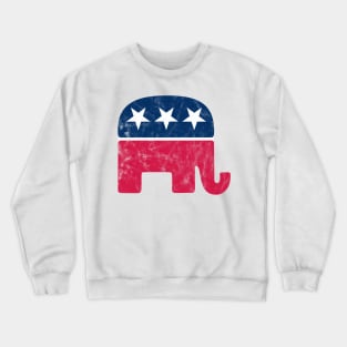 Vintage Republican Elephant Logo Crewneck Sweatshirt